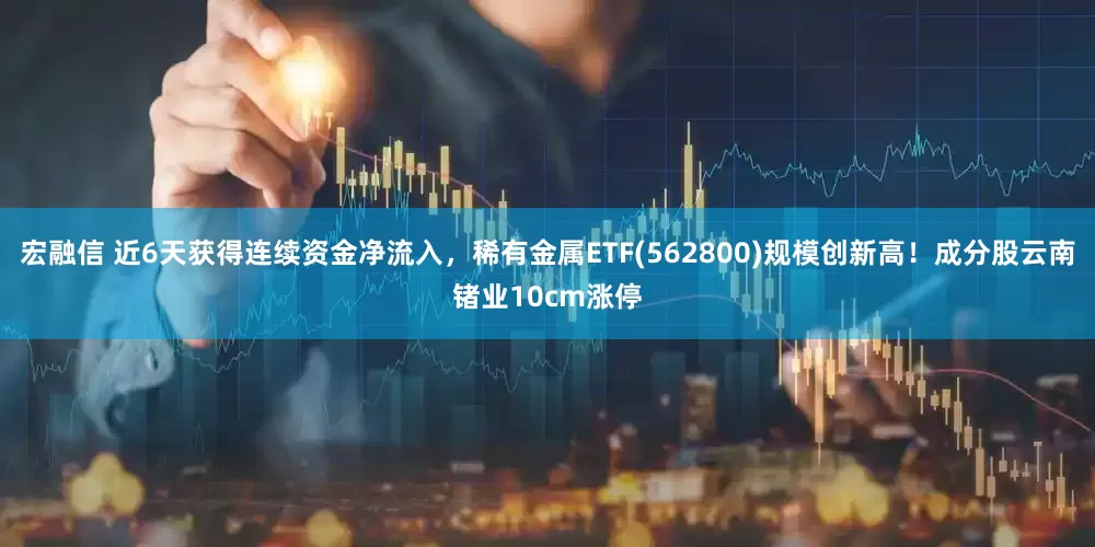 宏融信 近6天获得连续资金净流入，稀有金属ETF(562800)规模创新高！成分股云南锗业10cm涨停