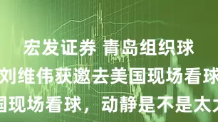 宏发证券 青岛组织球迷观战,刘维伟获邀去美国现场看球,动静是不是太大了
